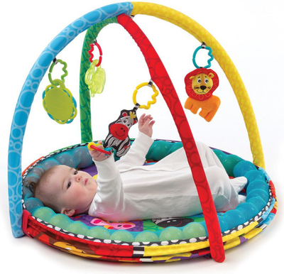Set tapet + lodra për fëmijë Playgro, 70 x 70 cm, 37 copë shumëngjyrësh