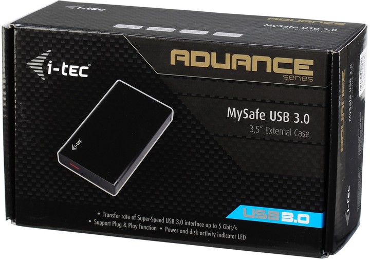 Kuti e jashtme I-TEC USB 3.0 3.5 Advance MySafe