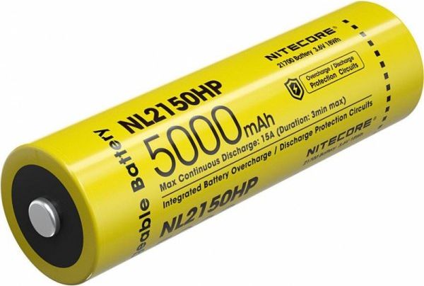 Bateri Nitecore 21700, 5000mAh