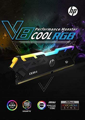 меморија  HP V8 RGB, DDR4, 8 GB, 3000 MHz, CL16, 7EH82AA#ABB
