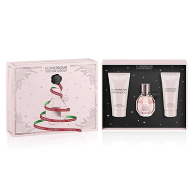 Set Flower Bomb Viktor & Rolf, Eau De Parfum 30 ml + Losion trupi 50 ml + Xhel dushi 40 ml