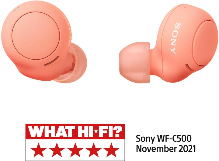 Dëgjuese Sony WF-C500, të kuqe 