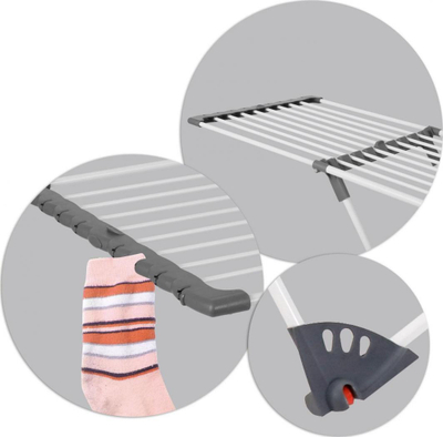 Tharëse rrobash Massido Ursula, 95 x 56 x 190 cm, e bardhë