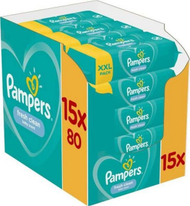 Peceta të lagura Pampers, 15x80 copë Peceta të lagura Pampers, 15x80 copë