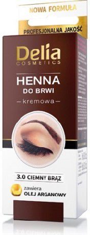 Ngjyrë për vetulla Delia Henna, nr. 3.0, 15 ml, e kaftë