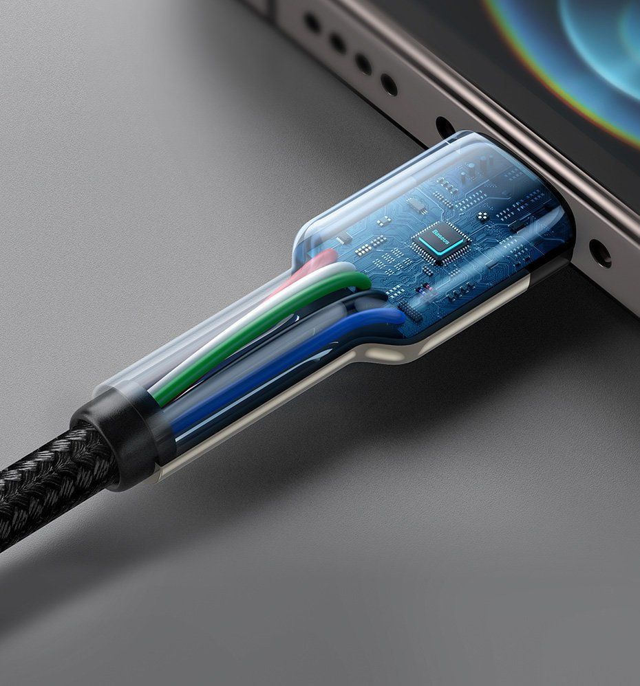 Kabllo Baseus USB-C - Lightning, vjollcë