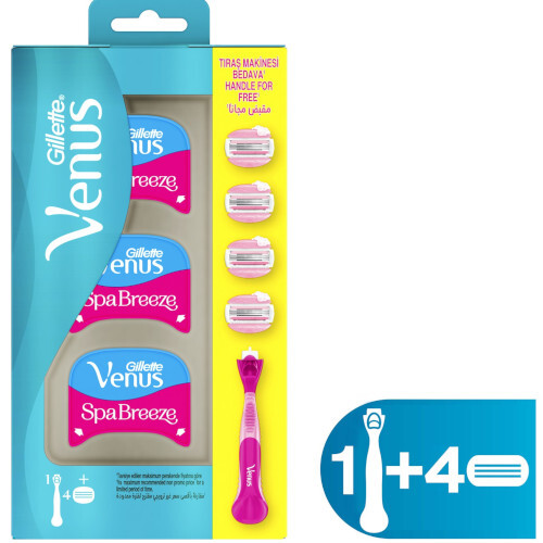 Brisk rroje  Gillette Venus Breeze + 4 koka
