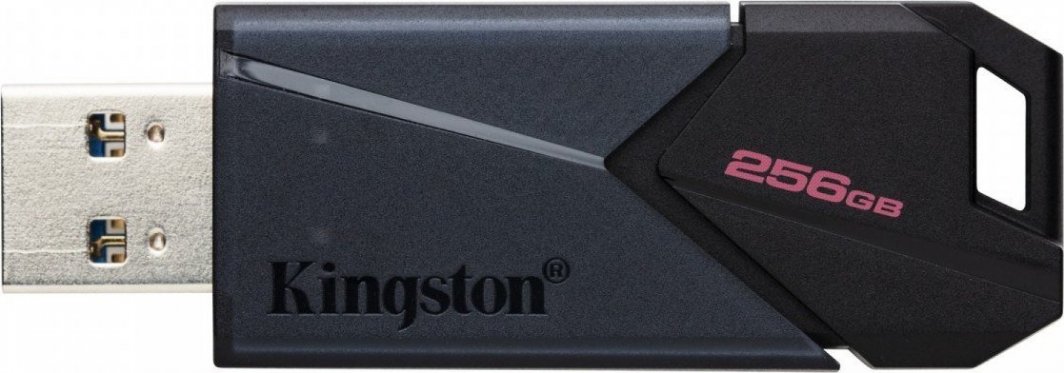USB Kingston DataTraveler Exodia Onyx - 256GB, e zezë