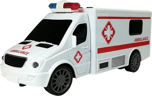 Lodër me telekomandë LeanToys Ambulancë