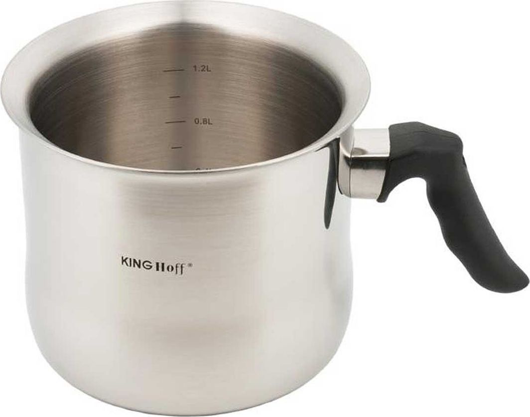 Tenxhere qumështi KingHoff, 1.5 l, e argjendtë