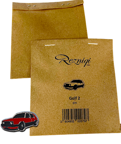 Pin Rezniqi – Golf 2, metalik me të kuqe dhe të zezë