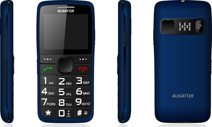 Celular Aligator A675, 2.2", i zi / kaltër