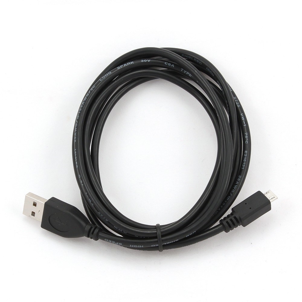 Kabllo Gembird, Micro-USB B / USB A, 1 m, e zezë