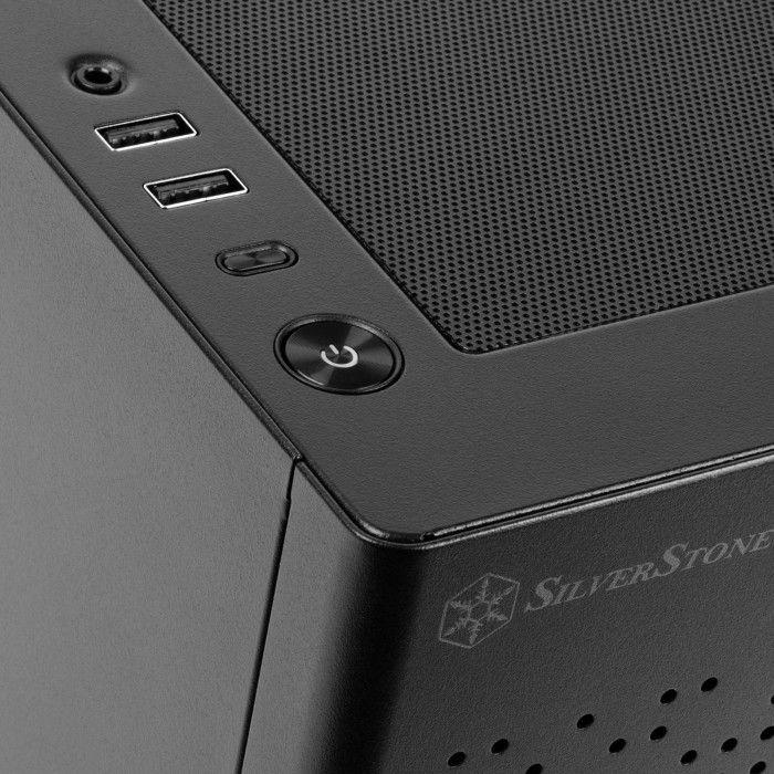 Куќиште за компјутер SilverStone Sugo 16, Црна, Small Form Factor