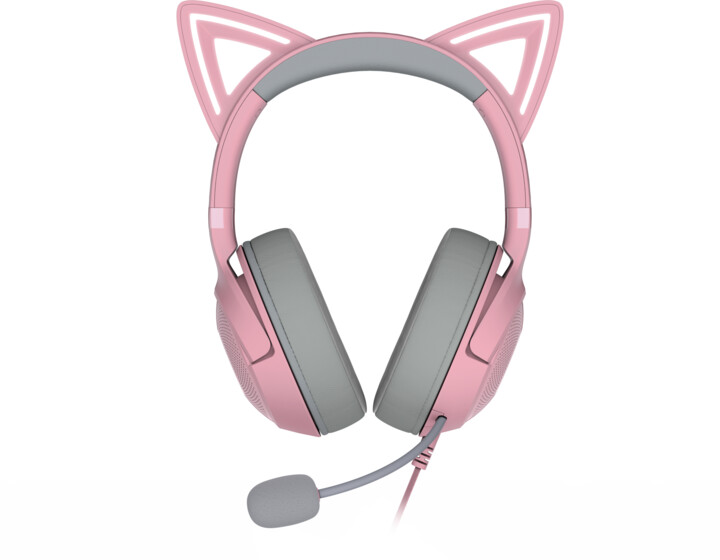 Kufje Razer Kraken Kitty V2, rozë