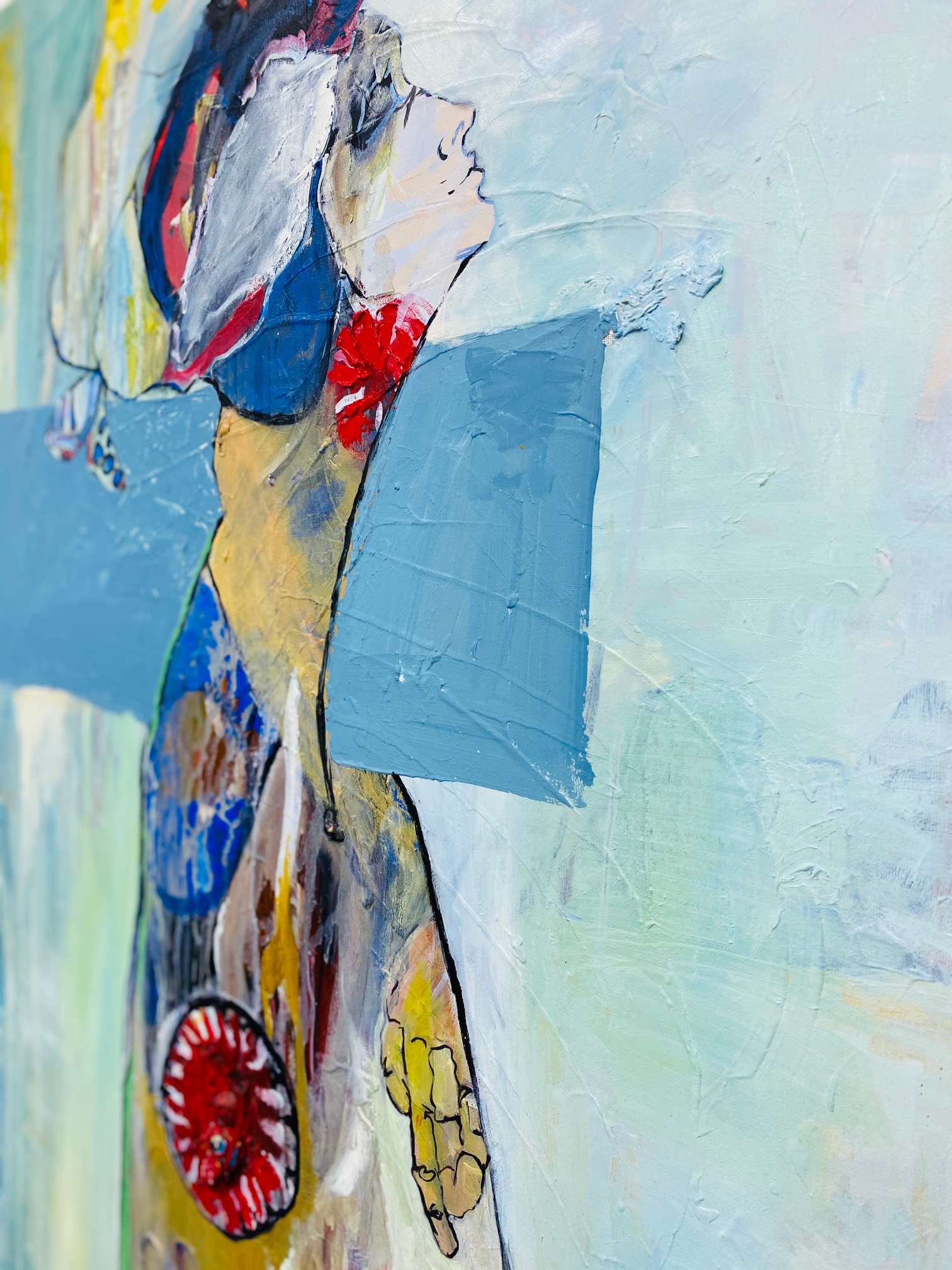 Pikturë Dar 'Andërr' C4, akril & vaj në pëlhurë, 110 x 90 cm Pikturë Dar 'Andërr' C4, akril & vaj në pëlhurë, 110 x 90 cm