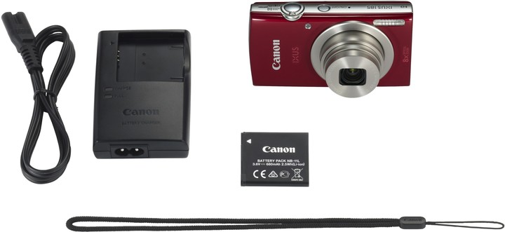 Fotoaparat Canon IXUS 185, i kuq
