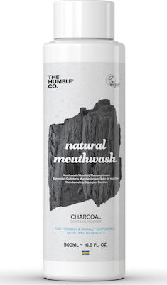 Ujë pastrues për gojë nga The Humble Co., Charcoal, 500ml