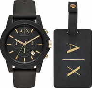 Set Armani Exchange Outerbanks AX7105, orë dore + rrip indentifikues