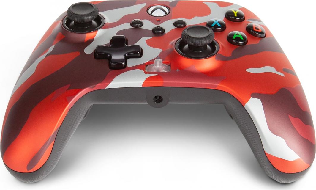 Kontroller PowerA XS Enhanced Metallic Red Camo, me kabllo, i kuq