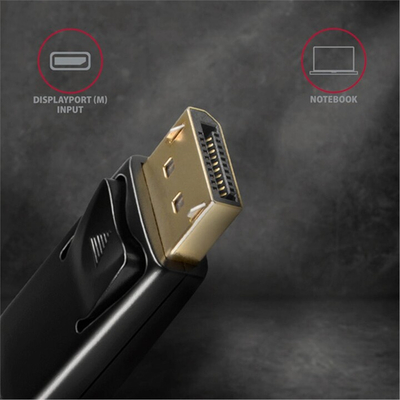 Kabllo AXAGON DisplayPort - HDMI 1.4, 4K @ 30Hz, 1.8 m