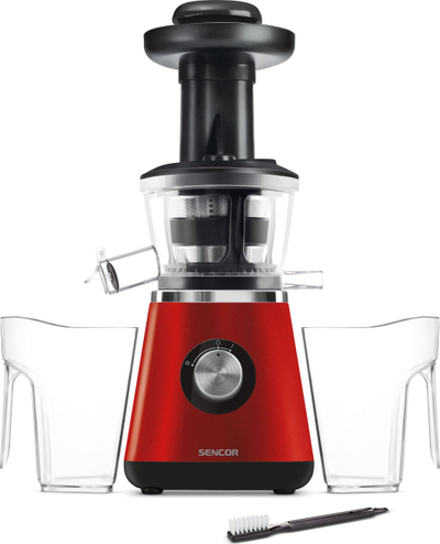 Shtrydhëse frutash dhe perimesh Sencor SSJ 4042RD, 400 W, 0.8 l, e kuqe