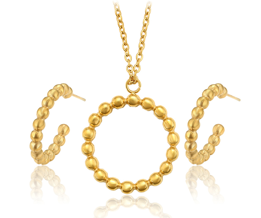 Set - qafore + vathë Xuping të praruara në ar 24 karatësh QVXAA