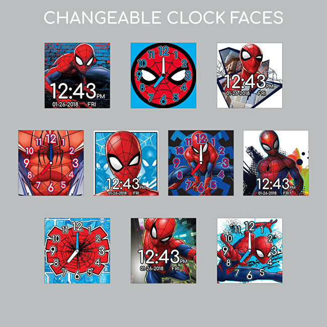 Orë e mençur për fëmijë Disney Spiderman SPD4588, e kuqe
