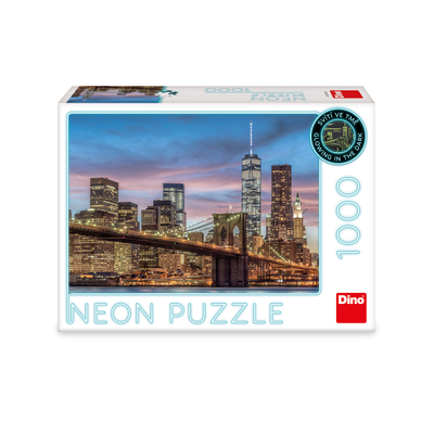 Puzzle Dino New York Neon, 1000 pjesë, 15+ vjeç