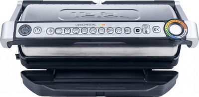 Grill elektrik Tefal GC724D12 OptiGrill + XL, 2000W, i argjendtë / i zi