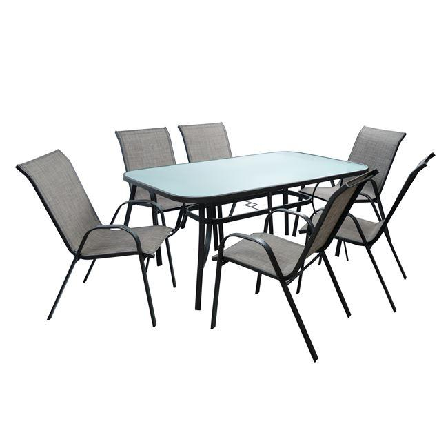 Set ngrënieje 7-pjesësh Bruno 160×90 cm + 6 karrige Leon (HM5206.01) Set ngrënieje 7-pjesësh Bruno 160×90 cm + 6 karrige Leon (HM5206.01)