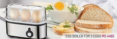 Tenxhere për zierjen e vezëve Mesko MS 4485, 350 W, e argjendtë