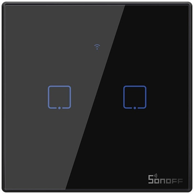 Ndërprerës Smart WiFi + RF 433 Sonoff T3 EU TX (2-channel)