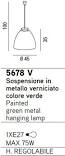 Llambë e varur Perenz 10S45678V, 1xE27, e gjelbër Llambë e varur Perenz 10S45678V, 1xE27, e gjelbër
