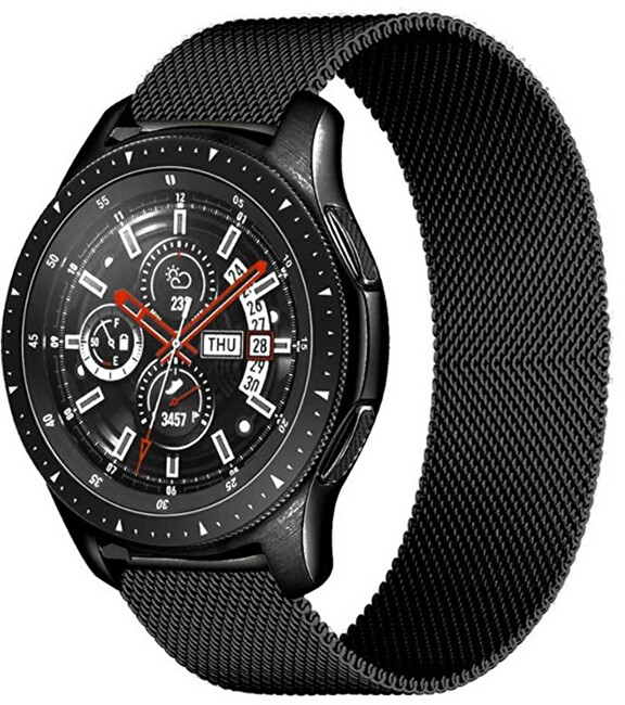 Rrip për orë të mençur 4wrist Samsung Galaxy Watch, i zi, 22 mm
