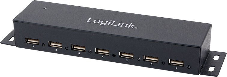 HUB USB LogiLink 7x (UA0148), USB-A 2.0