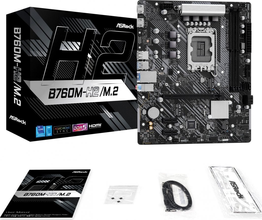 Pllakë amë ASRock B760M-H2/M.2