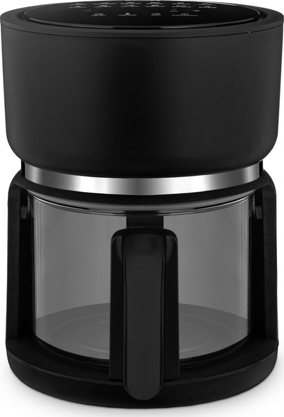 Fritezë me avull 4Swiss ABB-G24 Pure Glass, e zezë