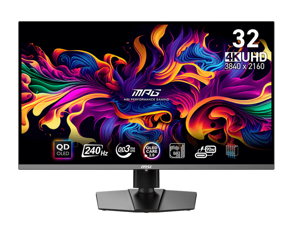 Monitor MSI MPG 321URX, 31,5", QD-OLED, 4K UHD, 240Hz, 0.03ms, i zi
