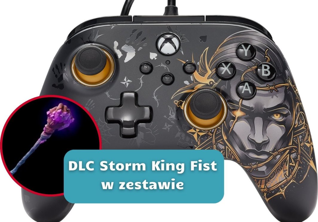 Kontroller PowerA XS Advantage Fortnite Midas, me kabllo, i zi