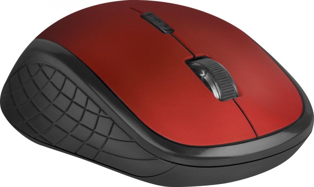 Глушец Defender Hit, wireless, USB, црна и црвена