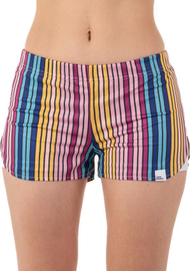 Shorce për femra Colour Pleasure CP-020 264, madhësia XS-S, të kaltra / verdha / rozë