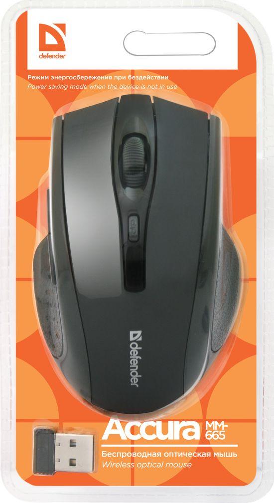 Глушец Defender Accura, wireless, USB, црна