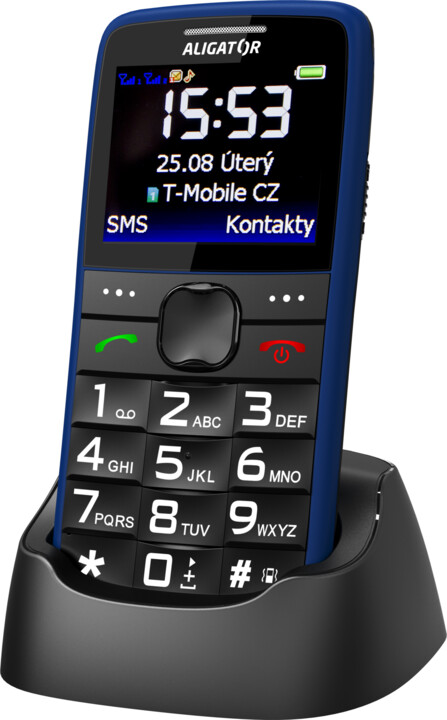 Celular Aligator A675, 2.2", i zi / kaltër