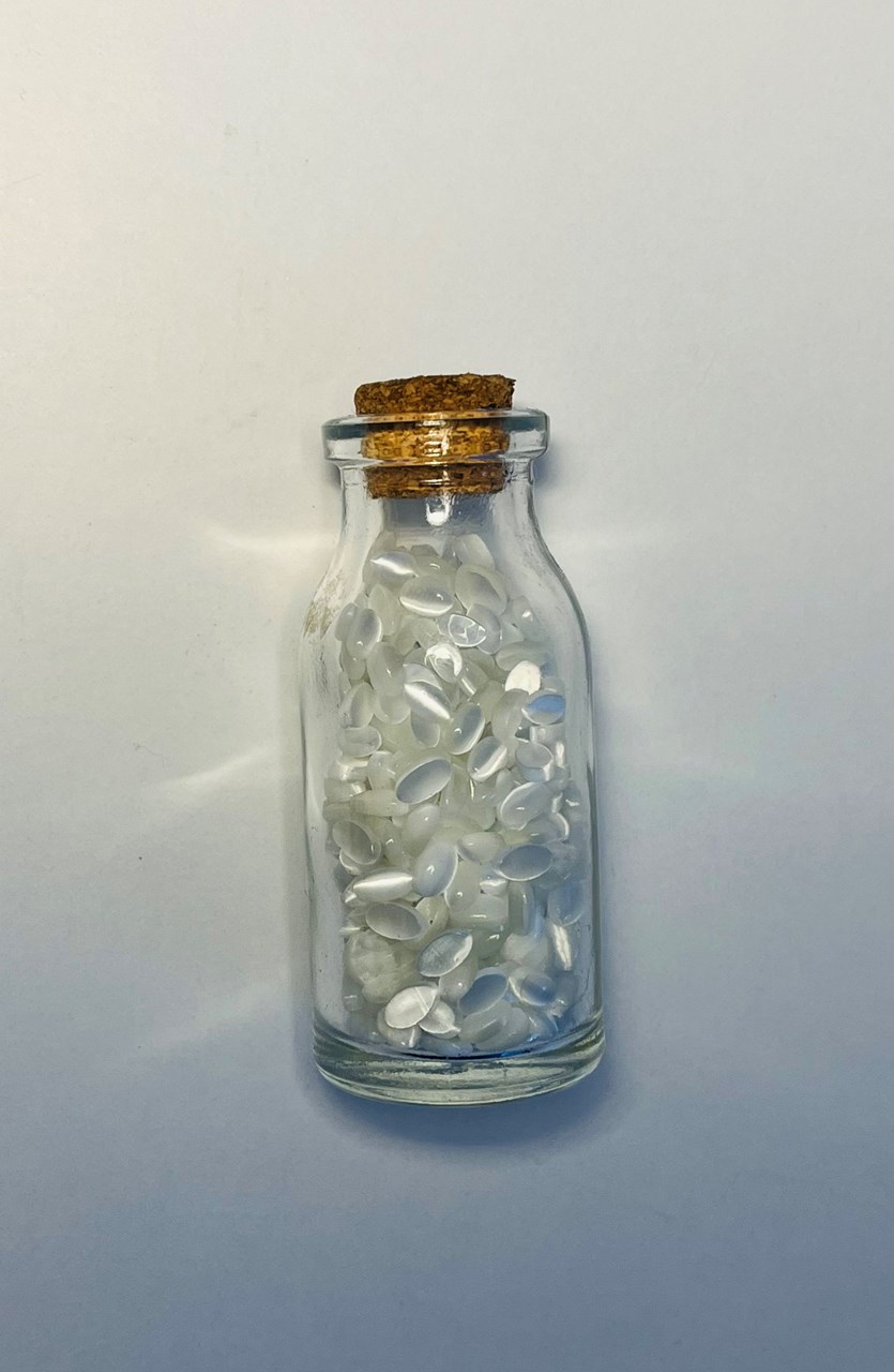 Gurë natyral Dar Kuarc Kristal, 6 cm, bardhë