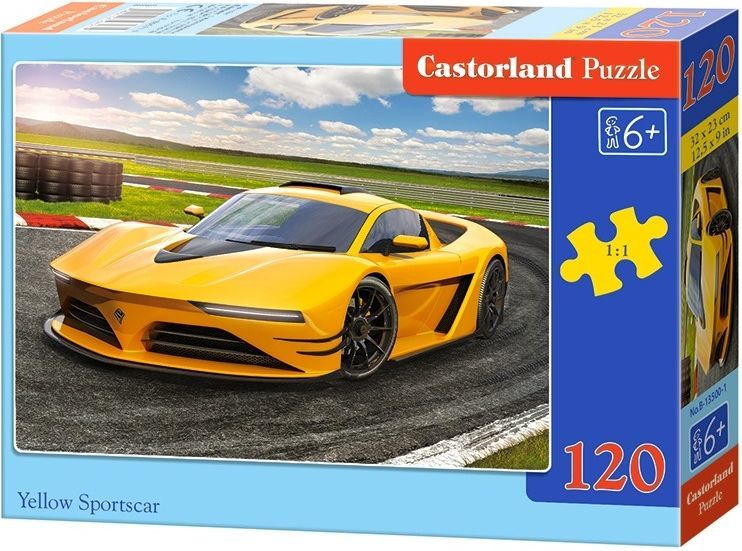 Puzzle Castorland Yellow Sports Car (13500), 120 elemente