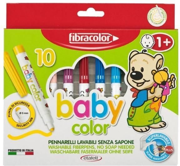 Fllamastera për fëmijë Fibracolor Babycolor, 10 ngjyra