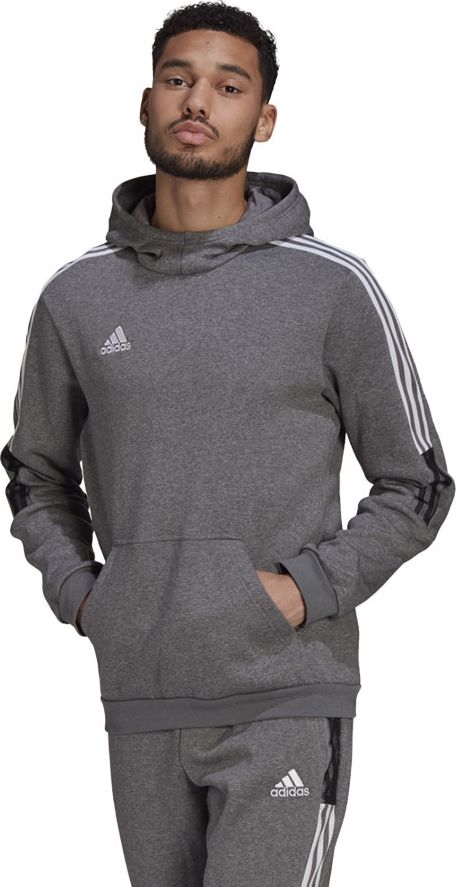Bluzë me kapuç Adidas TIRO 21 Sweat GP8805, M, e hirtë