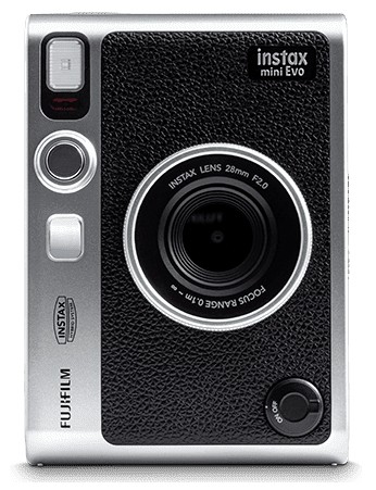 Fujifilm Instax Mini Evo Hybrid Instant Camera (Black, USB‑C Type‑C)