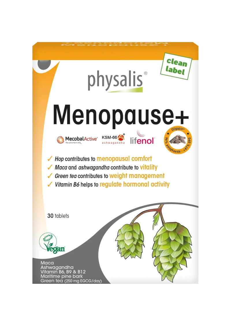 Suplemente Physalis Menopause+, 30 tableta